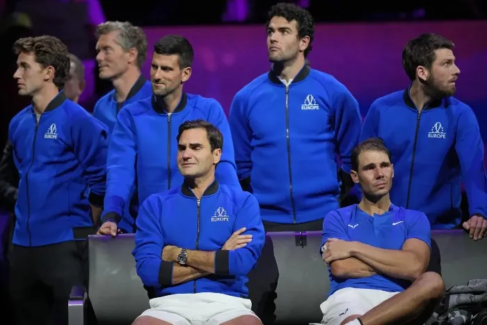 Novak, Rafael y Roger hicieron equipo en la Copa Laver 2022