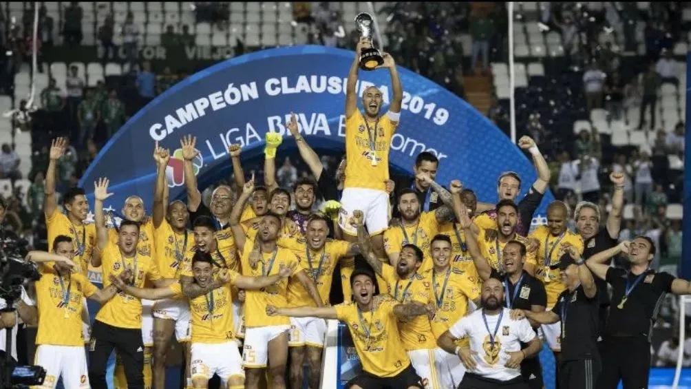 Tigres celebra el campeonato del 2019