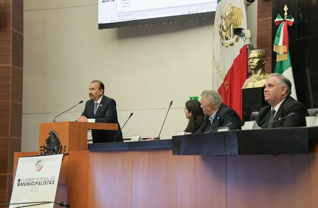 Participa Pedro Rodríguez en Cumbre Mundial de Municipalistas 2023 del Senado