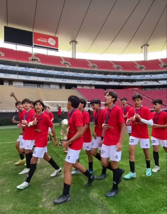 INSTAGRAM: @xolos.fb Sub 14 de Xolos se 'burló' del Rebaño