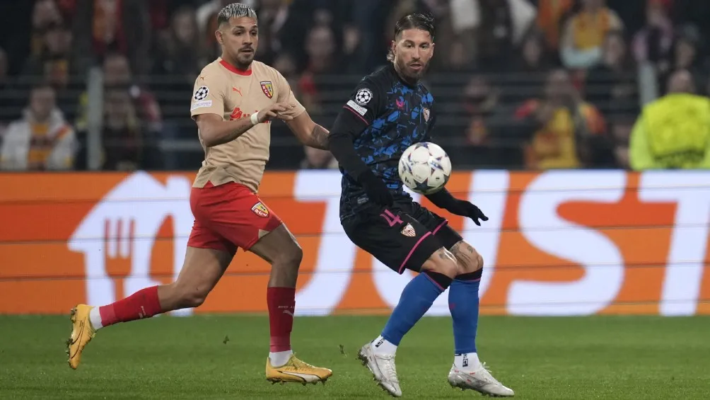 Sergio Ramos, en el partido ante el Lens