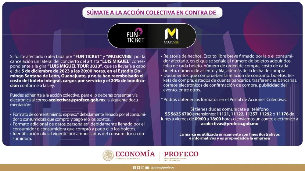 La Profeco buscaba a las personas que habían sido afectadas para iniciar una demanda.