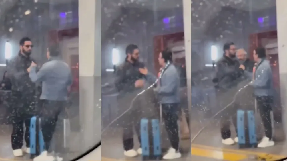 De unas mentadas no pasó su confrontación y paró cuando se dieron cuenta que los estaban grabando.