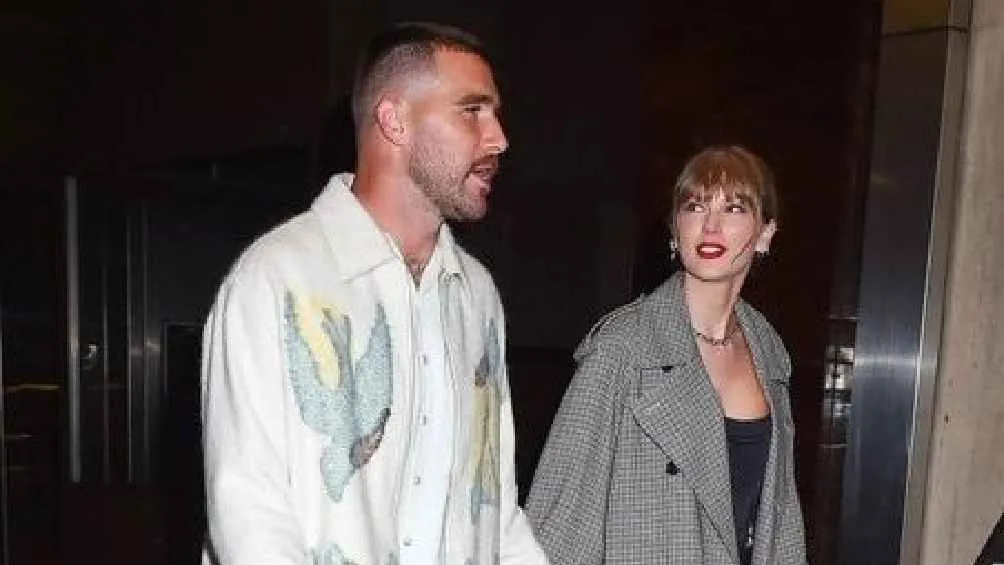 Kelce y Taylor en un cena que tuvieron