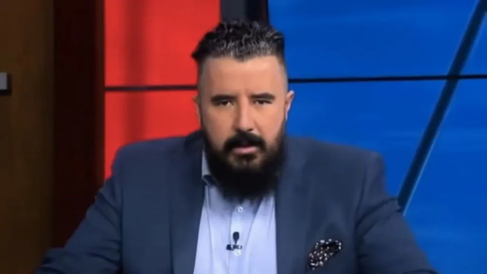 Álvaro Morales durante un programa de ESPN