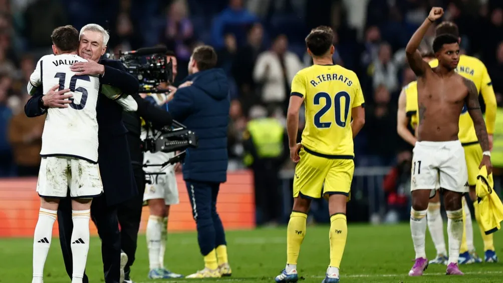 Real Madrid goleó 4-1 al Villarreal