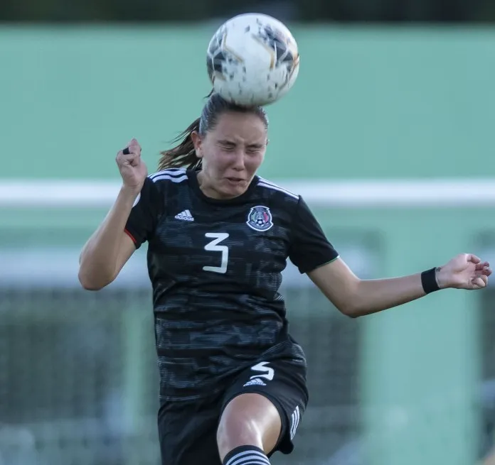 Tanna Sánchez durante un partido