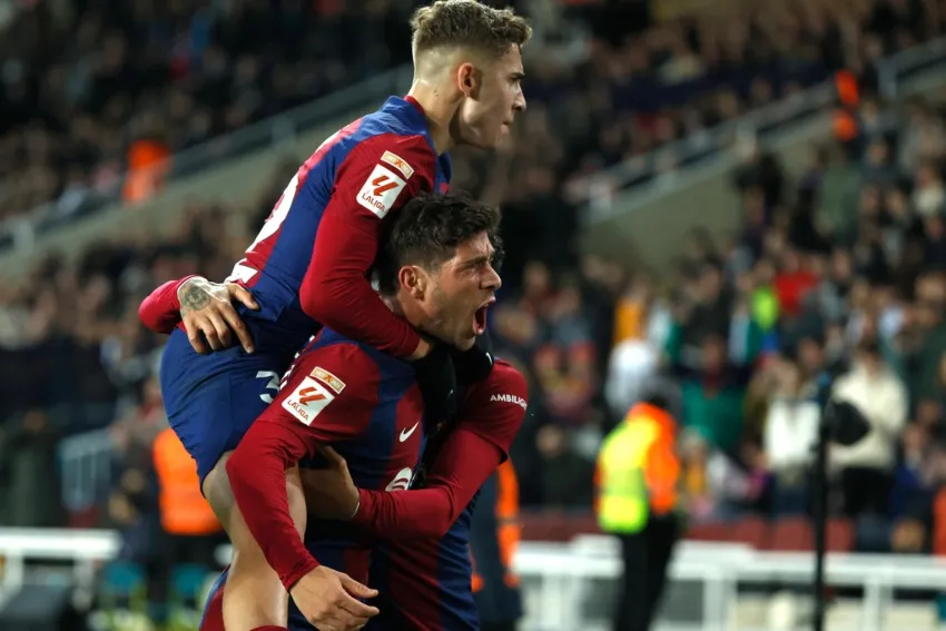 Festejo de los blaugranas