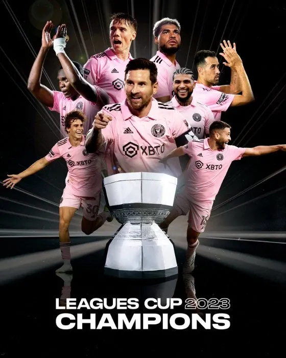 Twitter @LeaguesCup Lionel Messi e Inter de Miami ganaron la primera edición
