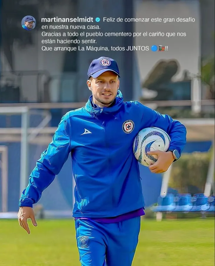 Martín Anselmi, nuevo DT de Cruz Azul