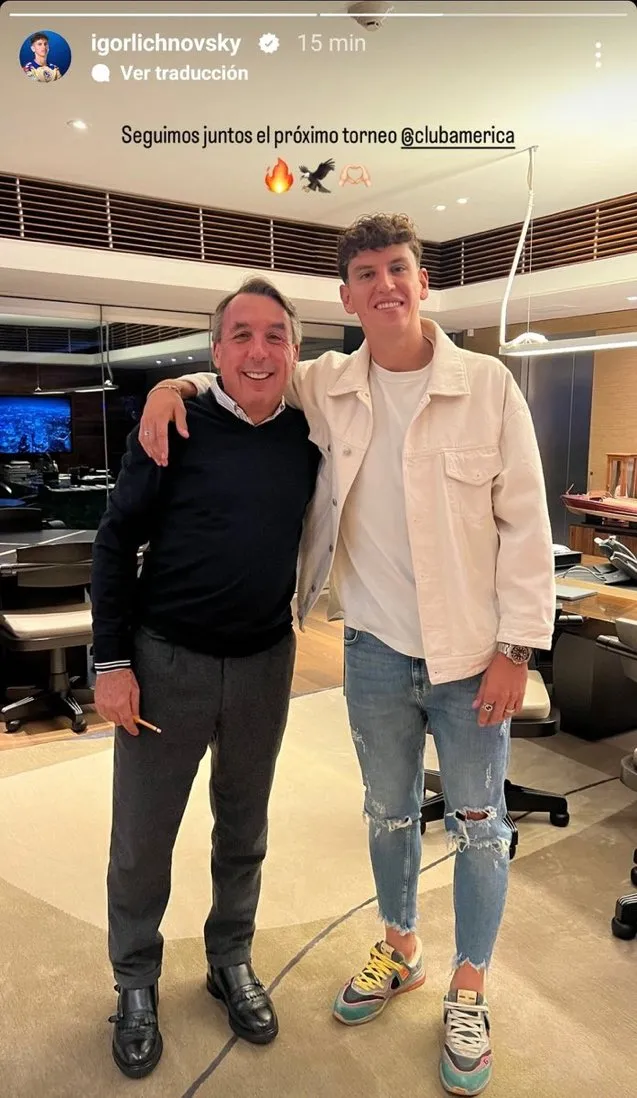 CAPTURA DE PANTALLA INSTAGRAM Convivió con Azcárraga