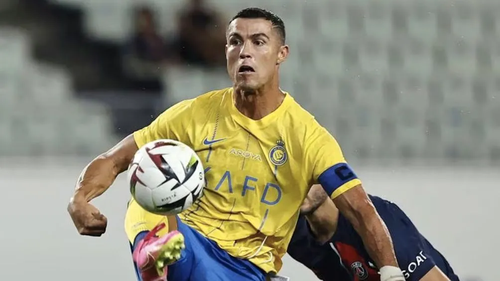 Cristiano en un partido con el Al-Nassr