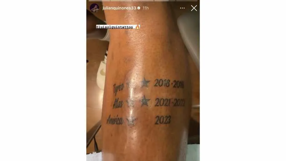 CAPTURA DE PANTALLA INSTAGRAM Se tatuó la nueva estrella
