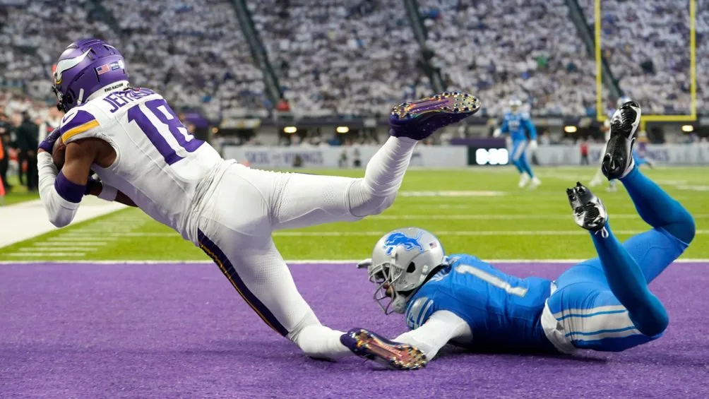 AP Justin Jefferson es la mayor estrella de los Vikings actualmente