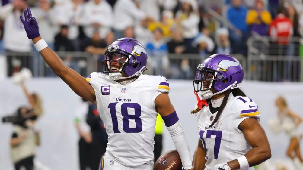 AP Jefferson rompió recientemente un récord de yardad de Randy Moss