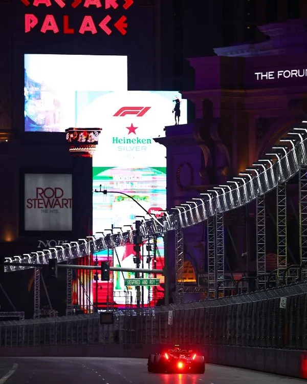 Red Bull corriendo en el GP de Las Vegas