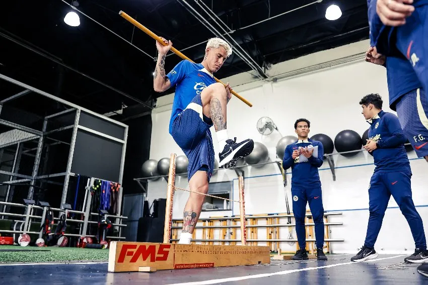 'Chicote Calderón en su primer día como americanista