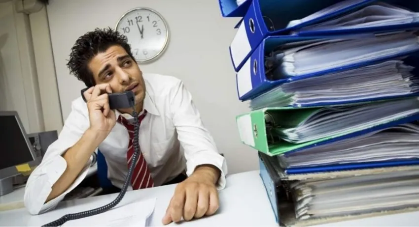 Llamada durante el trabajo