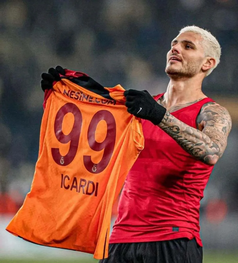 Icardi en celebración con Galatasaray