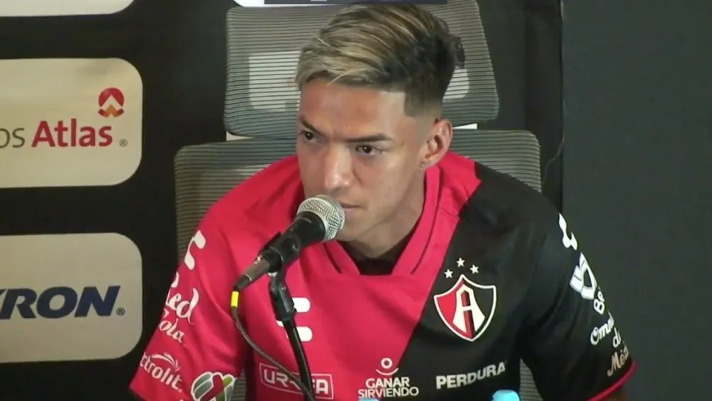 Fulgencio durante su presentación con Atlas