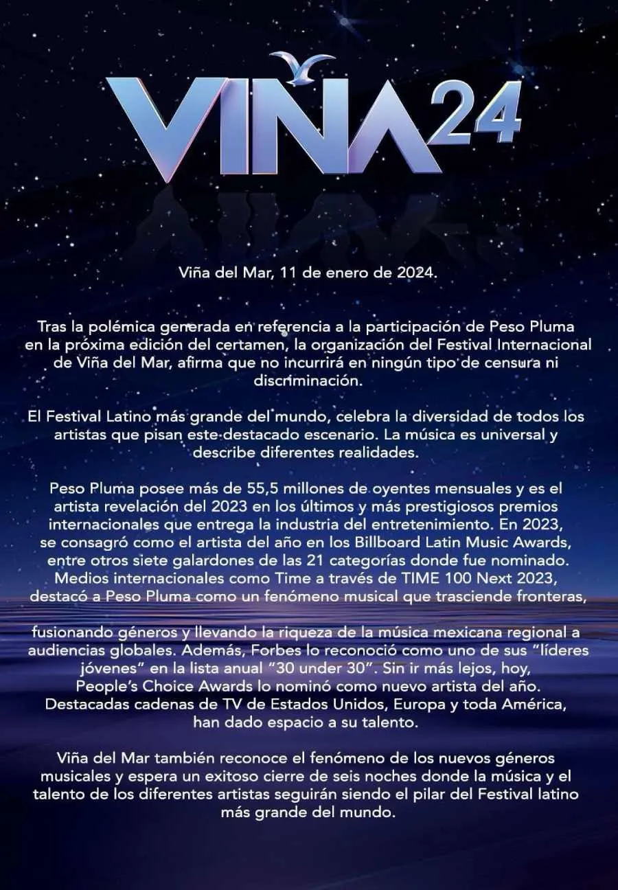 Los organizadores defendieron la presentación de Doble P.