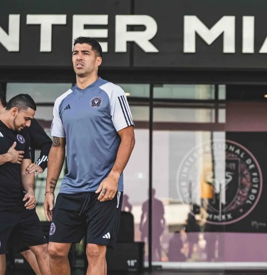 INSTAGRAM: @intermiamifc Suárez en sus primeros entrenamientos