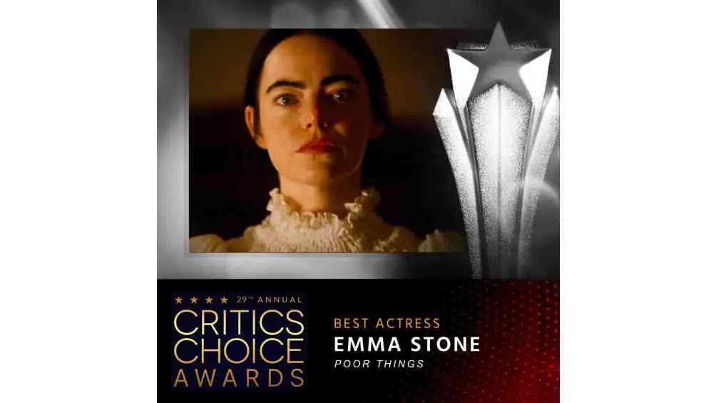 Emma Stone se quedó con el reconocimiento a 'Mejor Actriz'.