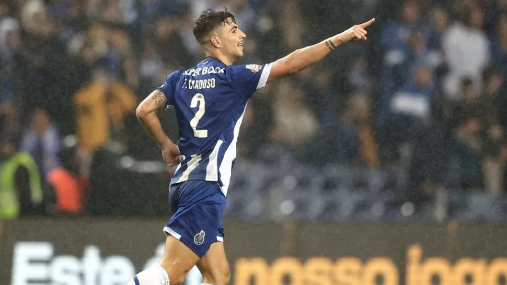 TWITTER @FCPorto Cardoso celebra el primer gol
