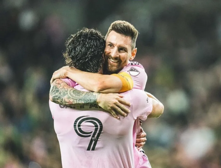 El festejo de Messi con Inter Miami