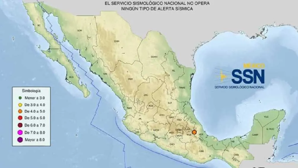El temblor fue de una intensidad moderada, con un epicentro a 20 km al Noreste de Ciudad Serdán.