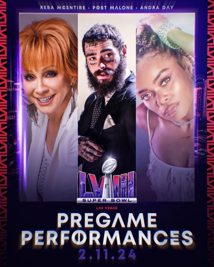 Reba McEntire, Post Malone y Andra Day