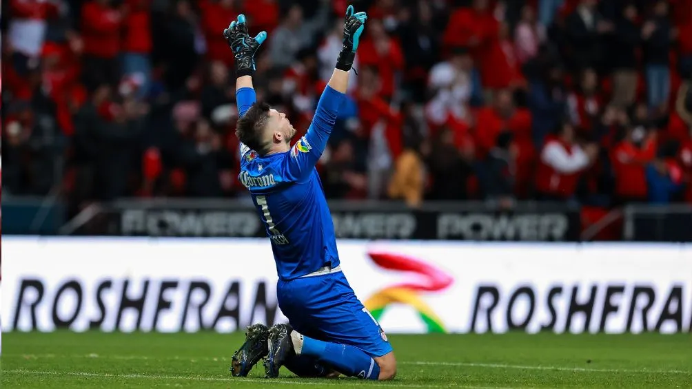 Volpi celebra un gol de Toluca