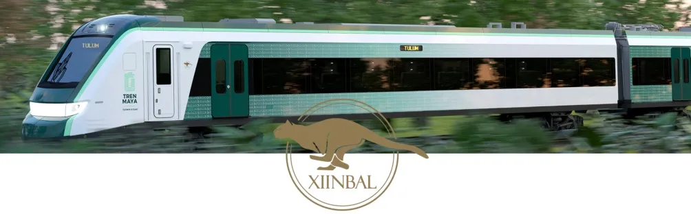 El logotipo oficial del Tren Maya.