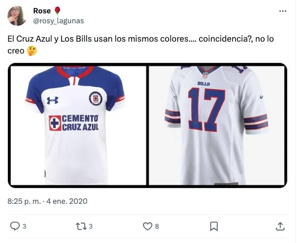 X: @rosy_lagunas Comparación de Cruz Azul con Bills