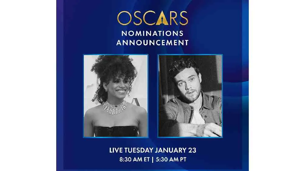 IG: @TheAcademy Zazie Beetz y Jack Quaid serán los encargados de conducir la ceremonia para anunciar a los nominados.