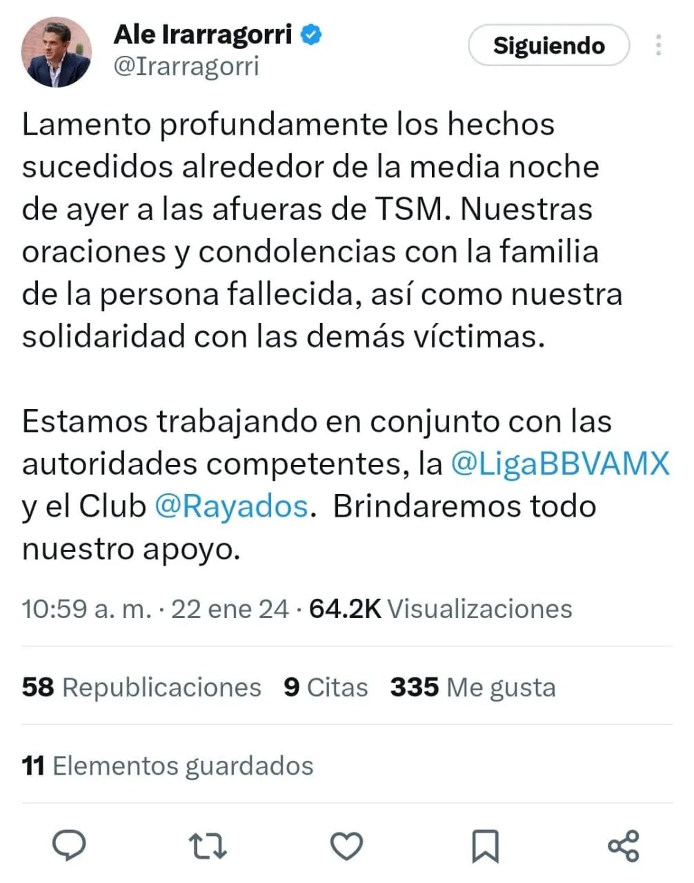 X de Alejandro Irarragorri