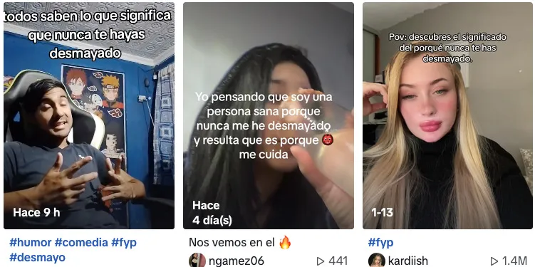 Los videos que suben a la red social no responden a la incógnita de la pérdida de conciencia.