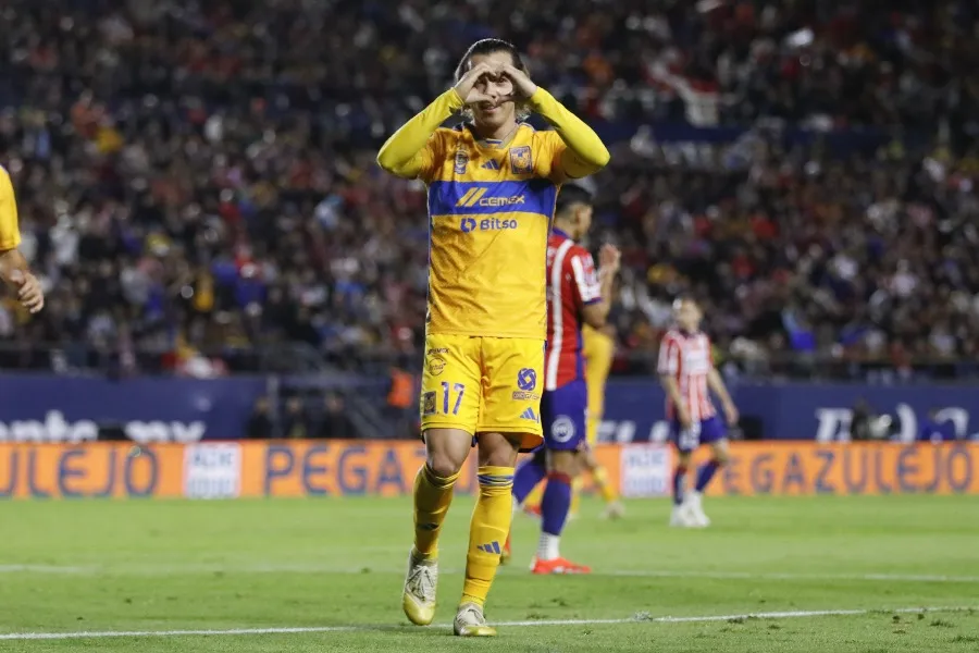 Sebastián Córdova tras su gol ante Atlético de San Luis