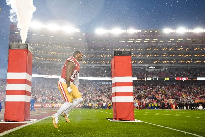 Deebo Samuel en un juego de los 49ers