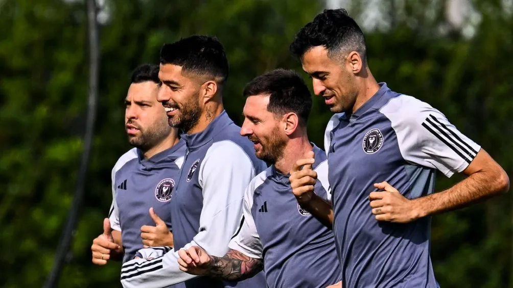 Inter de Miami entrenando en Arabia