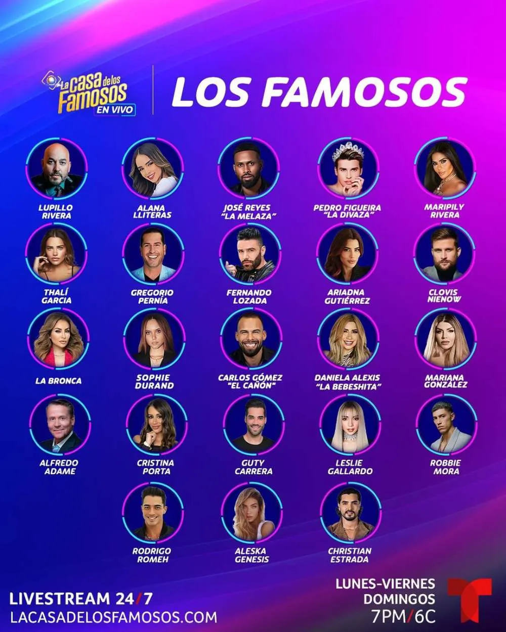 'La Casa de los Famosos' ya empezó pero se ven por la señal de Telemundo.