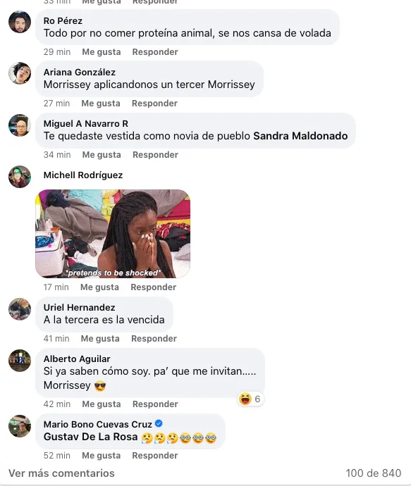 FB: @Morrissey Ante la mala noticia, no queda más que tomarlo con humor.