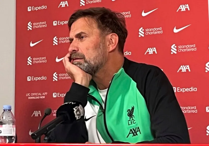 Klopp en conferencia de prensa