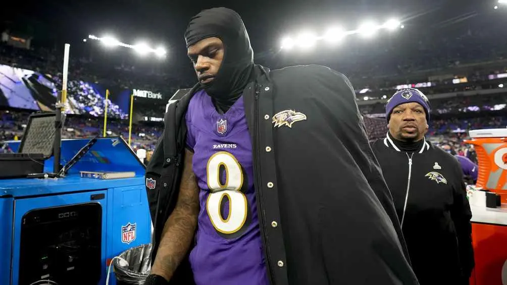 Lamar Jackson decepcionado por la derrota