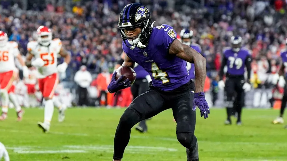 Esta es la temporada de novato de Zay Flowers