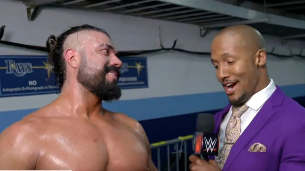 Andrade en entrevista después de Royal Rumble