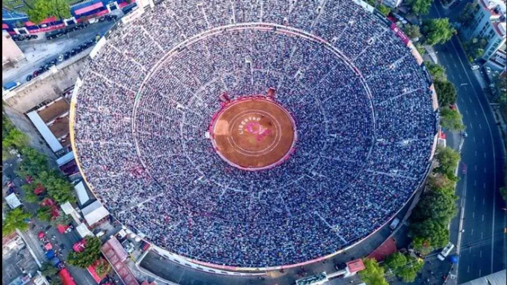 Así lució la Monumental Plaza de Toros este domingo