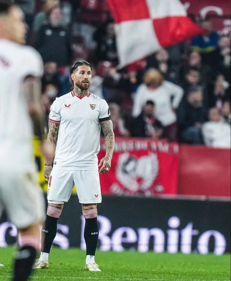 Sergio Ramos en el duelo ante Osasuna