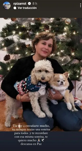 Mensaje de Pizarro a su tía