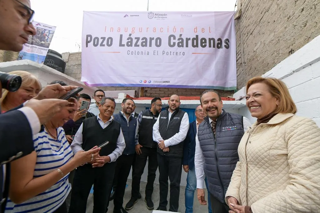 Inauguran pozo en la colonia Lázaro Cárdenas en apoyo a 7 mil atizapenses